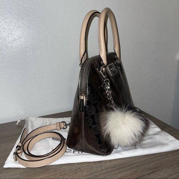 Michael Kors Cindy Nickel MD Dome Satchel - Picture 5 of 7